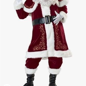 Santa Clause costume with wig and beard. Great quality, XL.